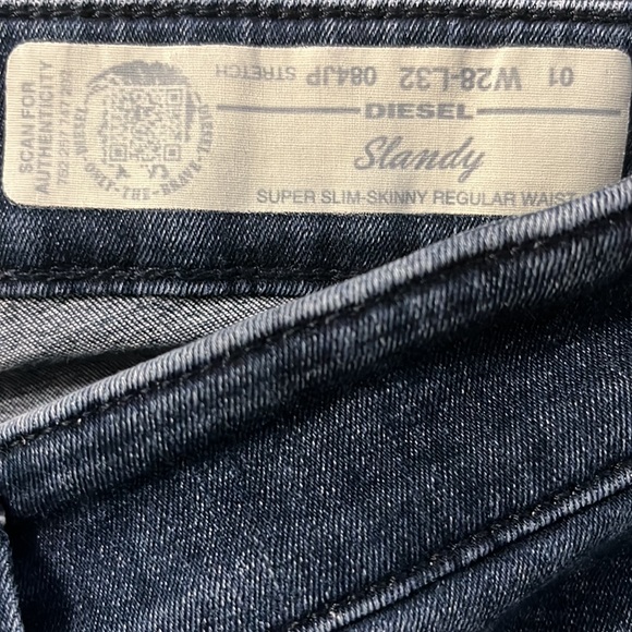 Diesel Slandy 084JP Super Slim Skinny Size 28 - Picture 12 of 14
